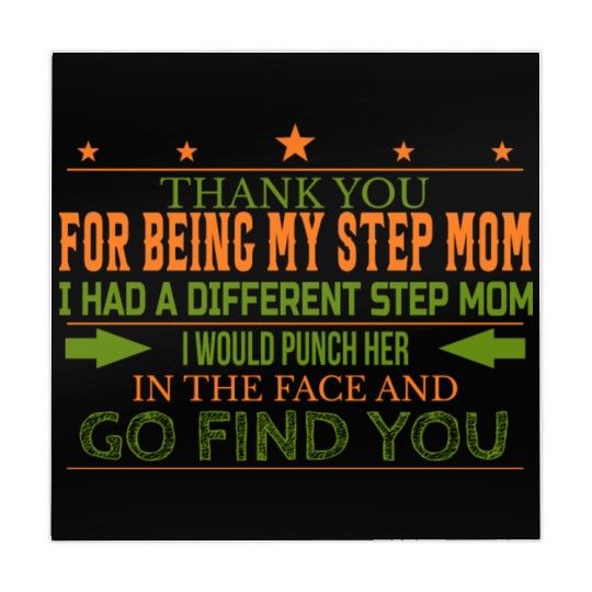 Thank You For Being My Step Mom Funny Cute Mahjong Mats