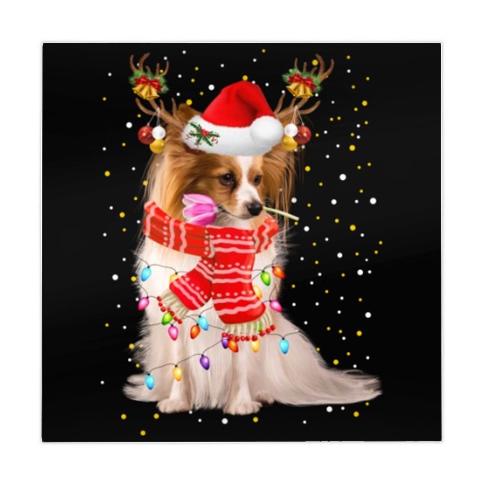 Papillion Mahjong Mats Papillion Reindeer Christmas Light