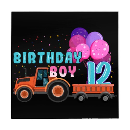 Birth Born Age 12 Year Old Boy Ranch Farm Tractor Mahjong Mats