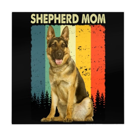 Best German Shepherd Mom Dog Owner Pet Lover Retro Mahjong Mats