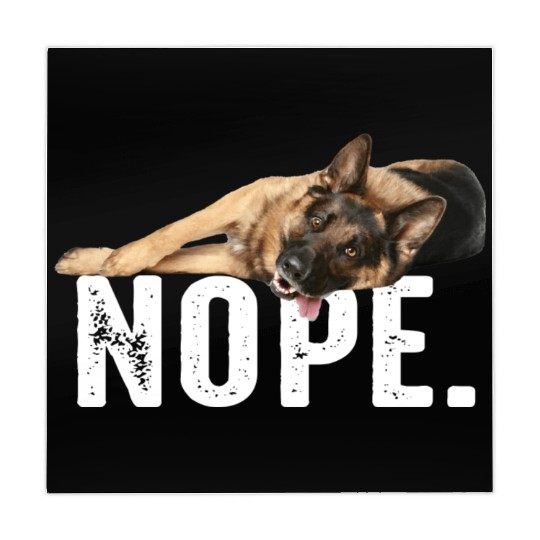 Nope Lazy German Shepherd Dog Lover Gift Mahjong Mats