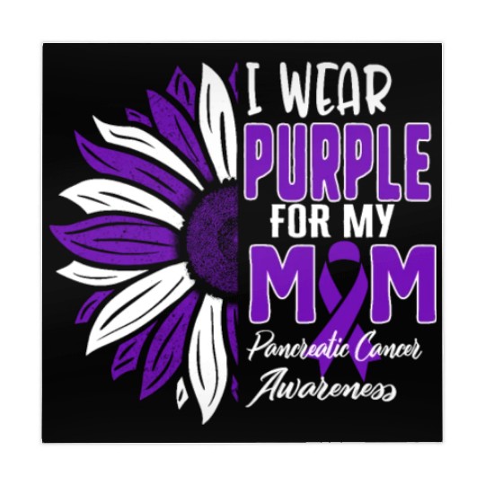 Pancreatic Cancer Mahjong Mats, I Wear Purple For My Mom