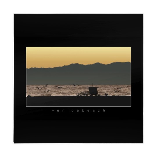 Venice Beach California Sunset Mahjong Mats