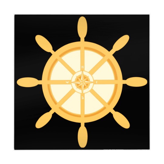 Ship's Wheel, nautical star & cardinal points Mahjong Mats
