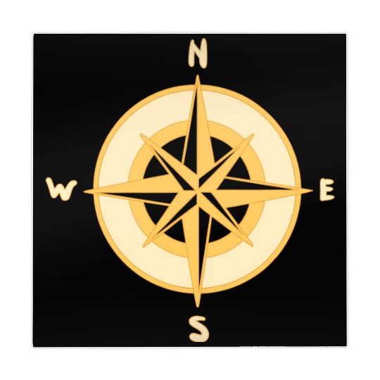 Nautical Compass star / rose, cardinal directions Mahjong Mats