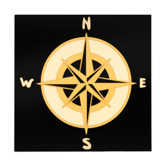 Nautical Compass star / rose, cardinal directions Mahjong Mats