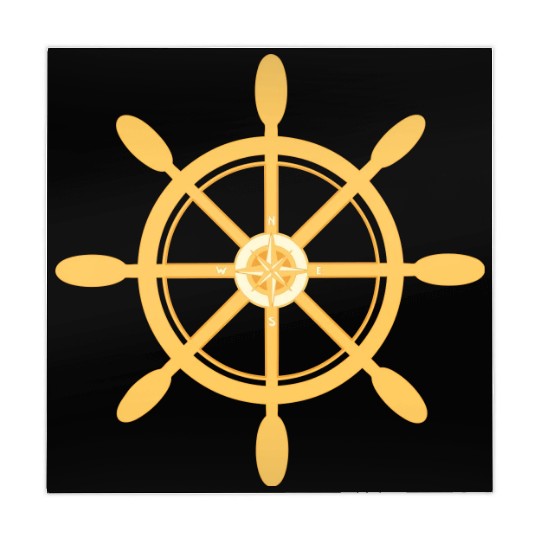 Ship's Wheel, nautical star & cardinal directions Mahjong Mats