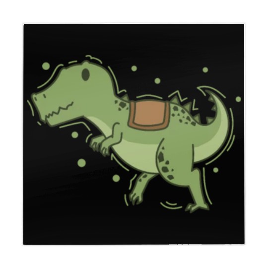 T-Rex Dino with Saddle for riding Reptile Mahjong Mats