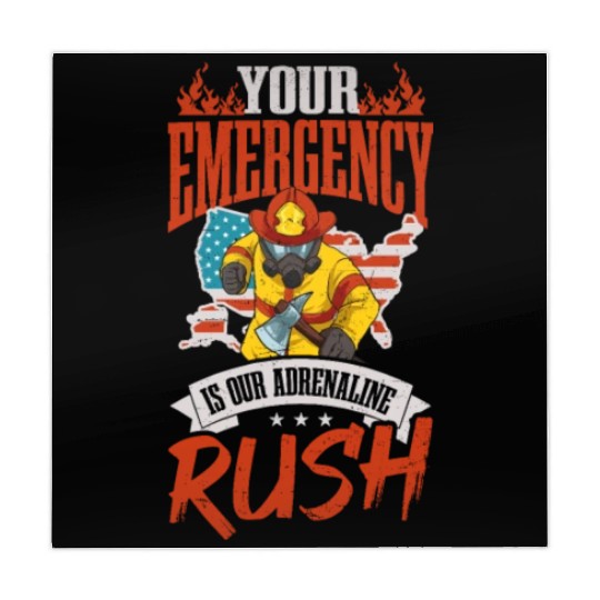 4th July Firefighter Our Adrenaline Rush Mahjong Mats