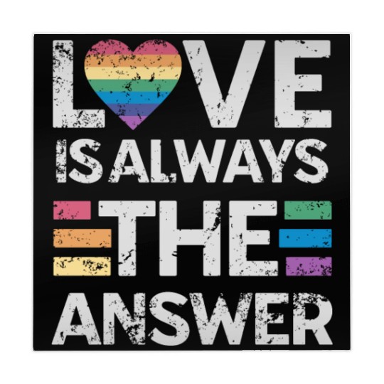 Love is always the answer Rainbow Heart LGBTQ+ Mahjong Mats