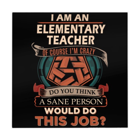 Elementary Teacher Mahjong Mats - Sane Person Gift Item