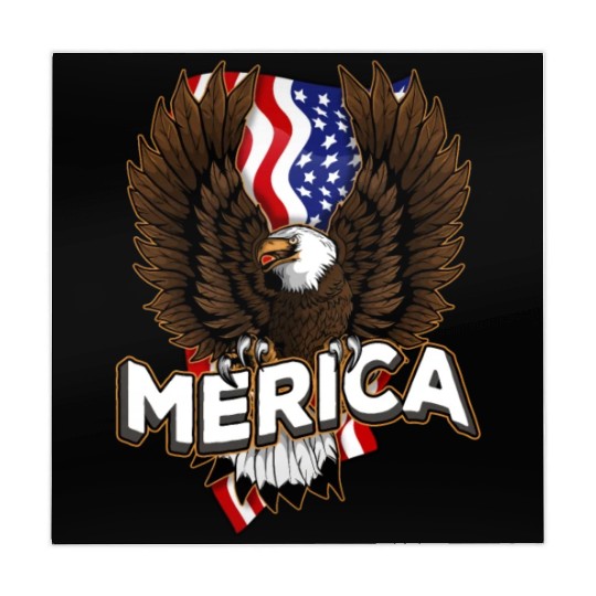 Merica 4th of July Bald Eagle USA American Fla Mahjong Mats