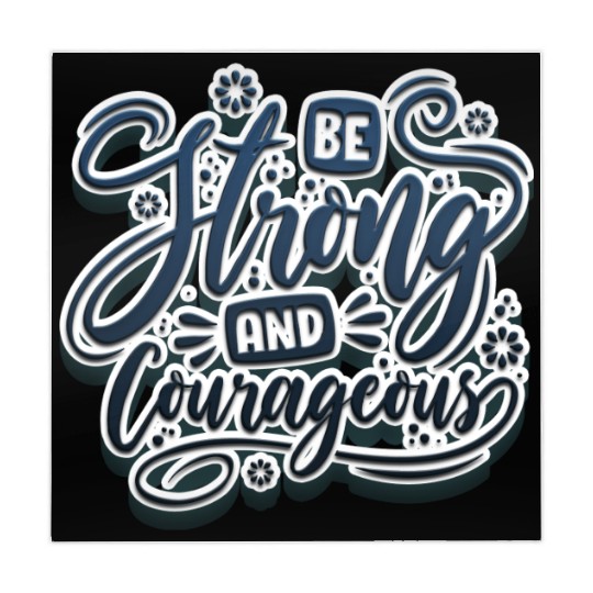 Be strong and courageous Mahjong Mats