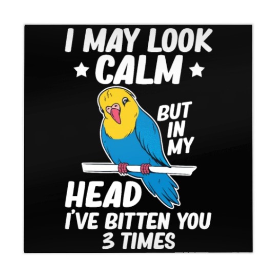 I May Look Calm Parrot Bird Budgerigar Funny Mahjong Mats