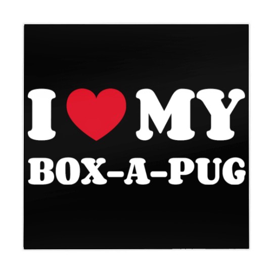 I Love My Box-A-Pug Mahjong Mats