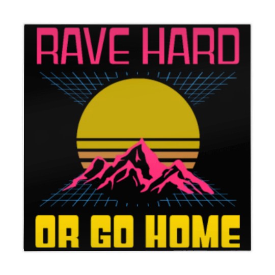 EDM Rave Techno 80s Rave Hard Or Go Home Mahjong Mats