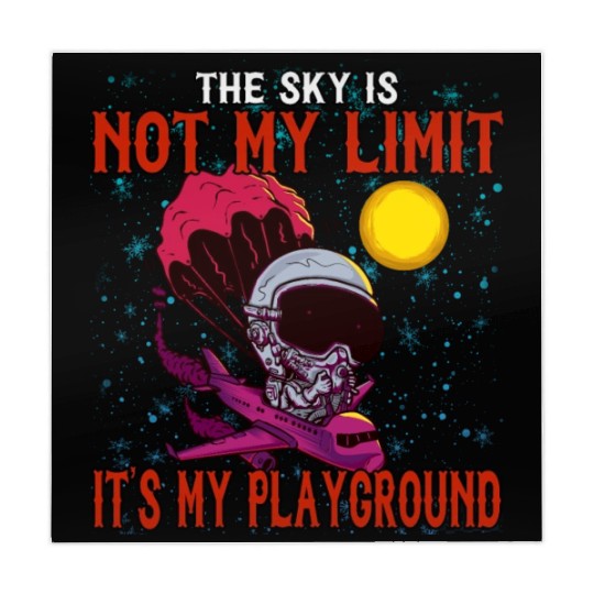 The Sky Is My Playground Skydive Funny Cute Mahjong Mats