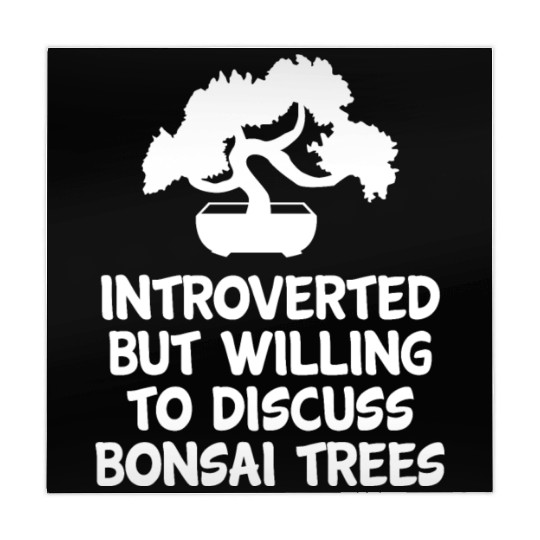 Bonsai Funny Quote Introvert Tree Planting Gift Mahjong Mats