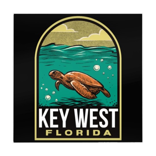 Key West Vintage Sea Turtle Mahjong Mats