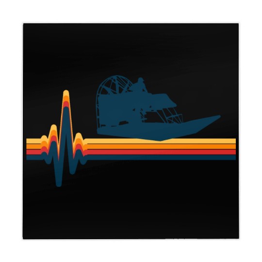 Airboat Fanboat Airboating Swamp Boat Heartbeat Mahjong Mats