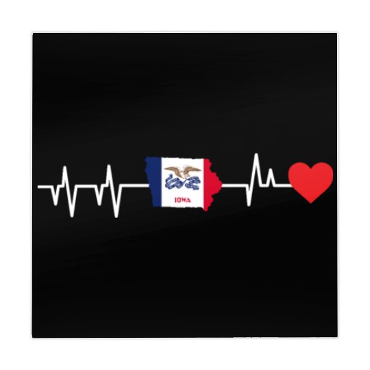 Iowa Heartbeat Gift Mahjong Mats