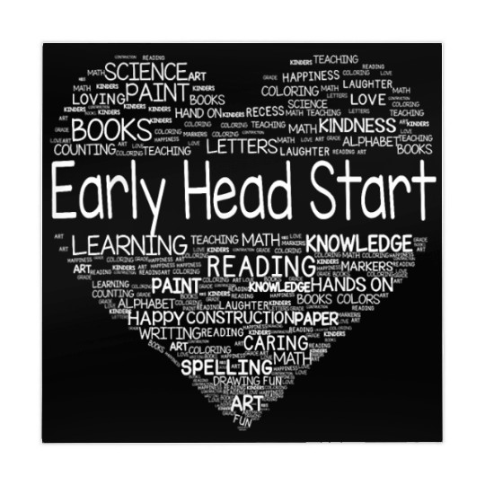 Team Early Head Start Heart Back To School Funny Mahjong Mats