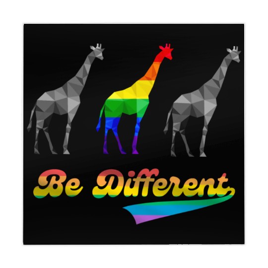 Colorful Giraffe LGBTQ Gay Pride Rainbow Flag Mahjong Mats