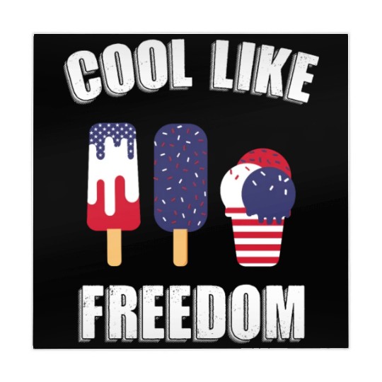 US Flag Ice Cream Patriotic Popsicles 4th of July Mahjong Mats
