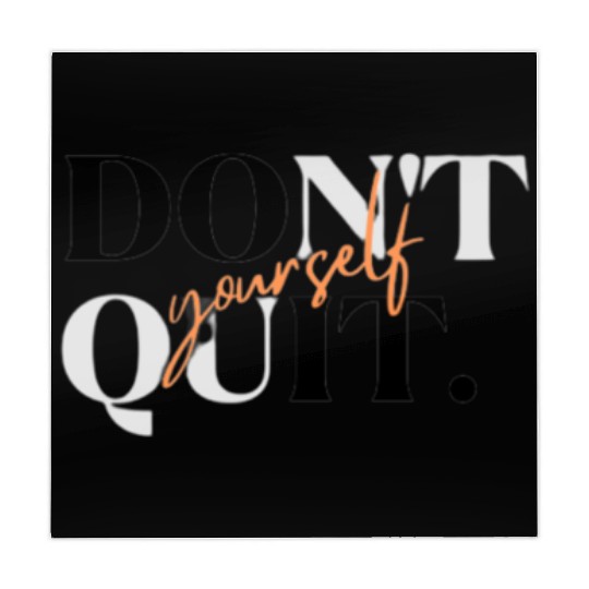 Black Orange Simple Typography Mahjong Mats