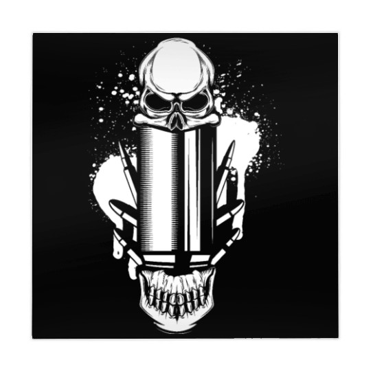 Bullets and Skull Roses Aesthetic Dripping Pattern Mahjong Mats