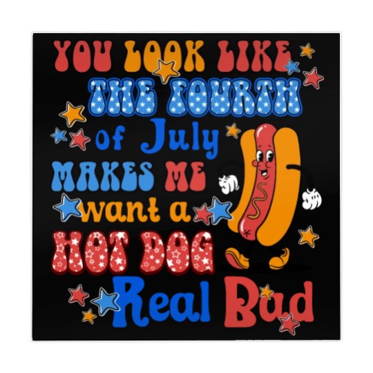 Makes Me Want A Hot Dog Real Bad 4th of July Mahjong Mats