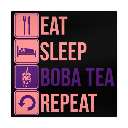 Eat Sleep Boba Tea Mahjong Mats