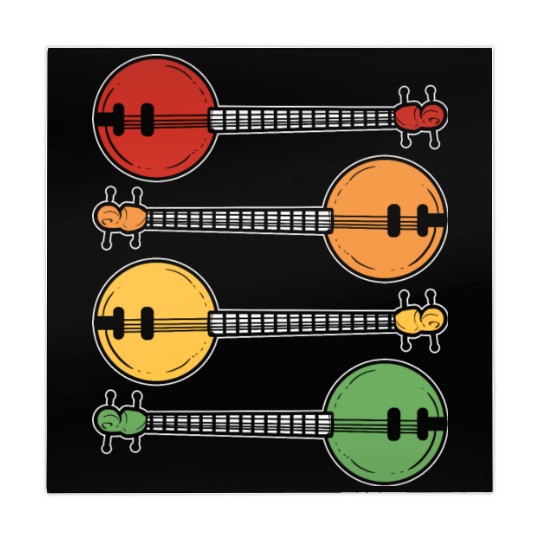 Vintage Banjo Musician Gift Mahjong Mats