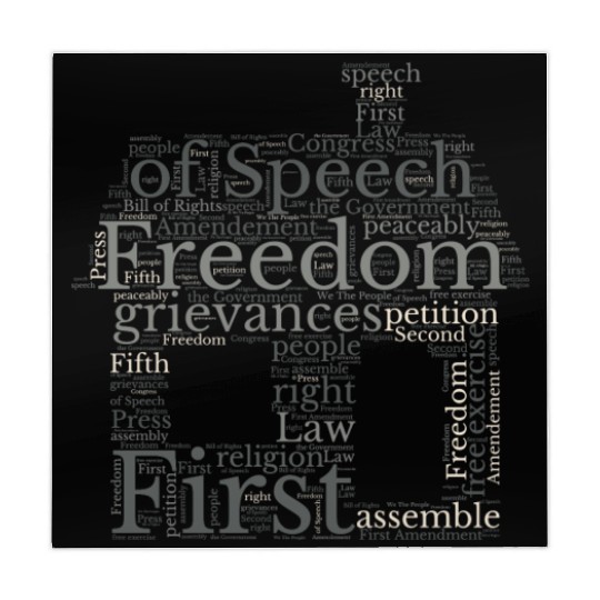 Freedom Of Speech - Wordcloud Mahjong Mats