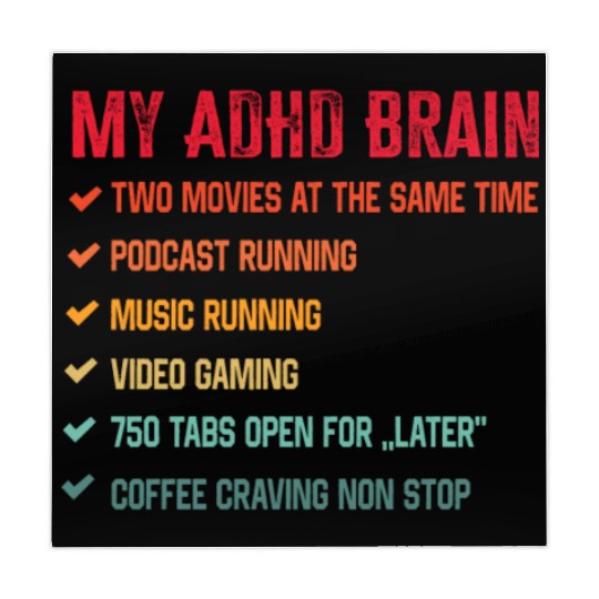 My Brain on ADHD And Autism Neurodiversity Mahjong Mats
