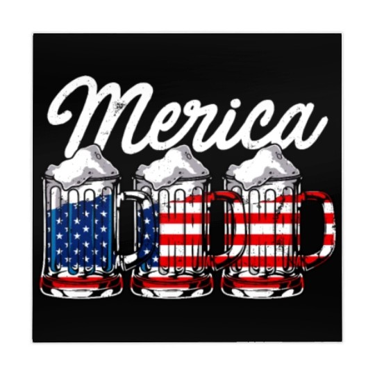 Beer USA Flag Merica Mahjong Mats