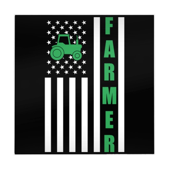 Tractors USA American Flag Farm - Patriotic Mahjong Mats