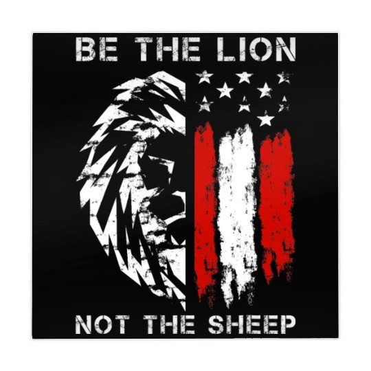 Be The Lion Not The Sheep American Patriotic US Mahjong Mats
