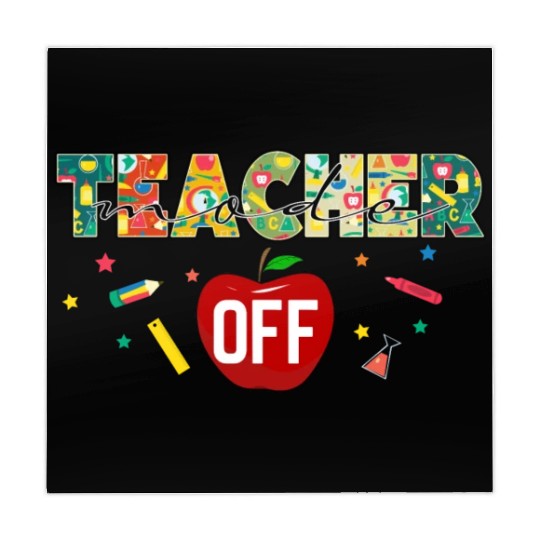 Teacher Mode Off Mahjong Mats Teacher Life Gift For