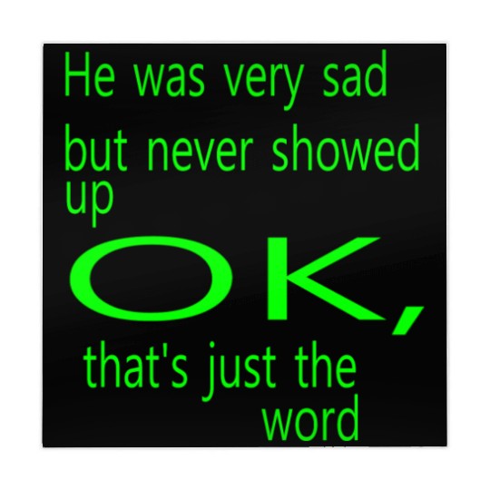 He was very sad but never Mahjong Mats