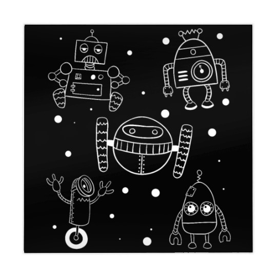 Robotics Kids Robots Boys Robot Children Mahjong Mats