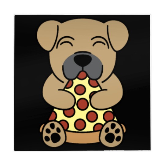 Shar Pei Pizza Lover Mahjong Mats