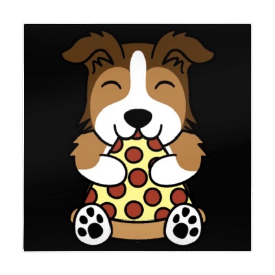 Shetland Sheepdog Pizza Lover Mahjong Mats