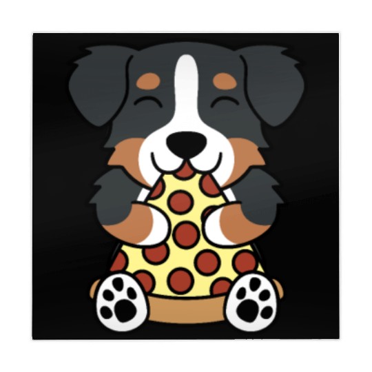 Bernese Mountain Dog Pizza Lover Mahjong Mats