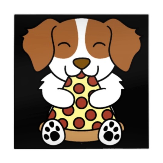 Brittany Spaniel Pizza Lover Mahjong Mats