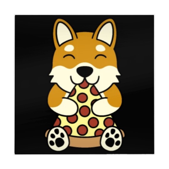 Shiba Inu Pizza Lover Mahjong Mats
