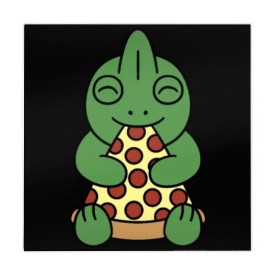 Chameleon Pizza Lover Mahjong Mats
