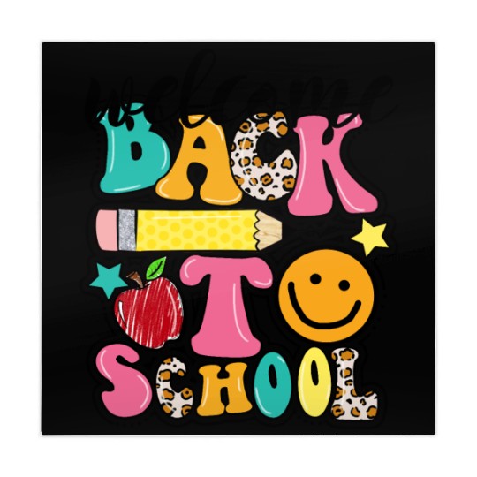 Welcome Back To School Teacher Girl Boy Leopard Mahjong Mats