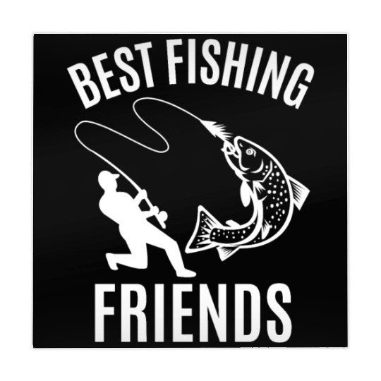 BEST FISHING FRIENDS, FISHING QUOTE, FISH, SEA Mahjong Mats
