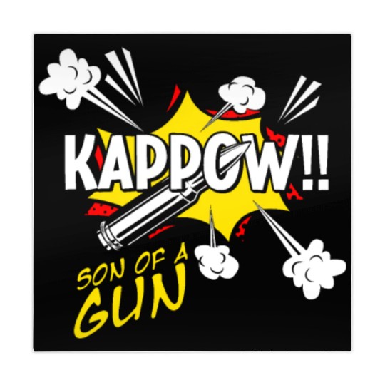 Kappow Bullets Gun Explosion Big bang Aesthetic Mahjong Mats